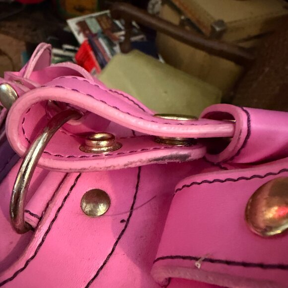 Pet Flys Airline Approved Pet Carrier - Pink/Purple Koi Fish Tattoo Print - Y2K - Picture 6 of 15